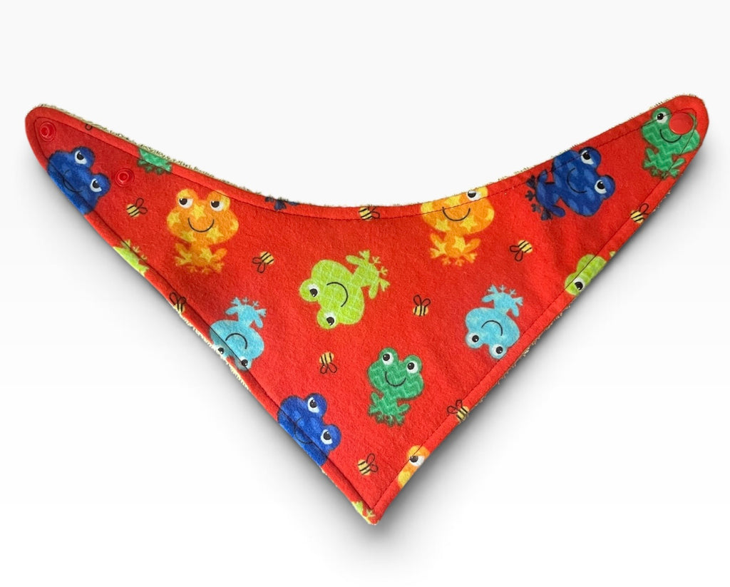 Dribble Bib- Red Frogs
