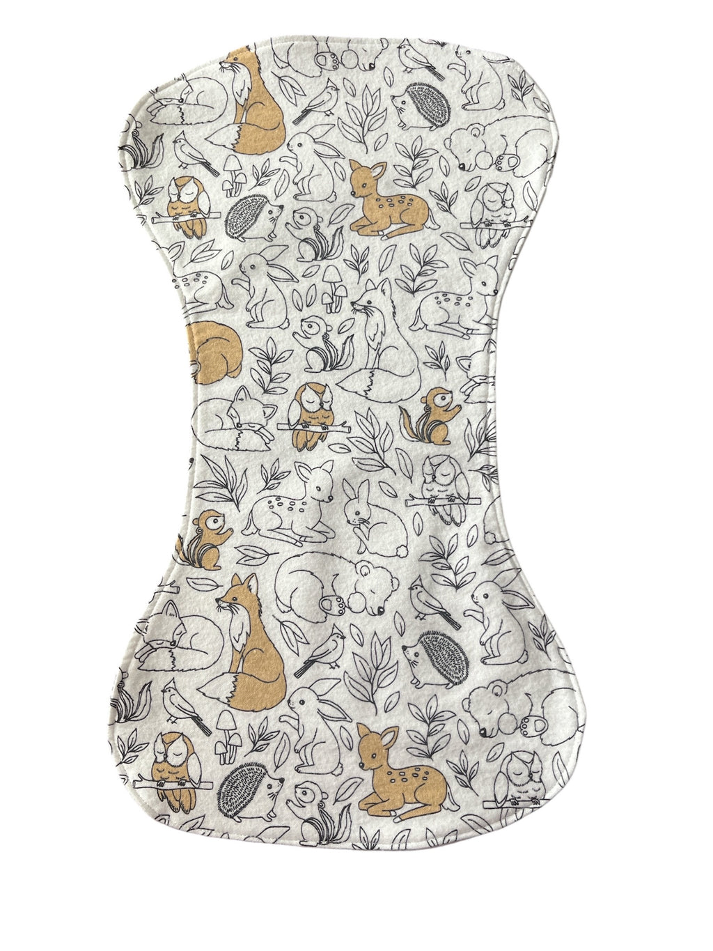 Reversible Contour Baby Burp Cloth