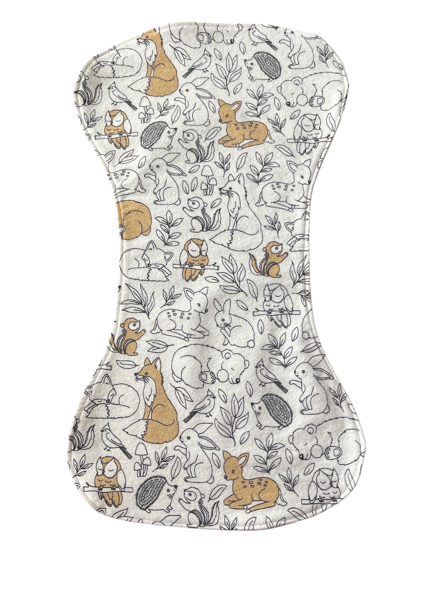 Reversible Contour Baby Burp Cloth