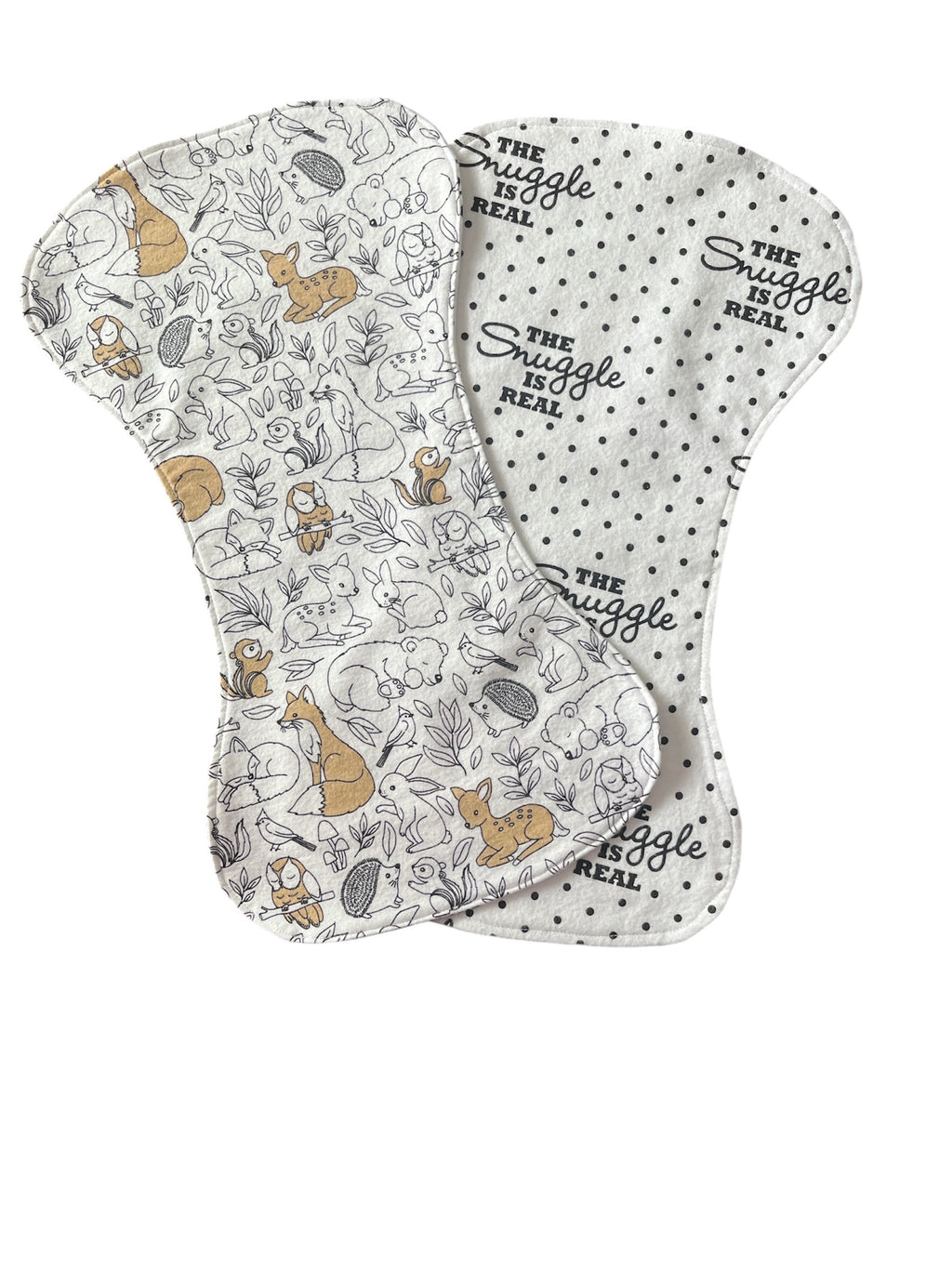 Reversible Contour Baby Burp Cloth