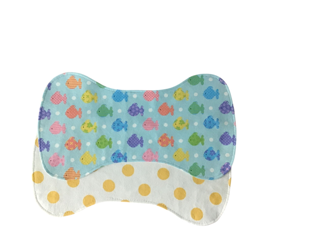Reversible Contour Baby Burp Cloth