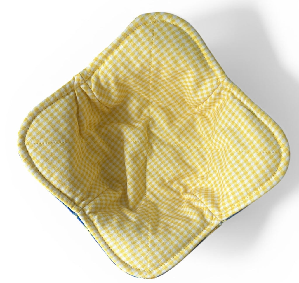 Reversible Bowl Cozy- Blue Floral
