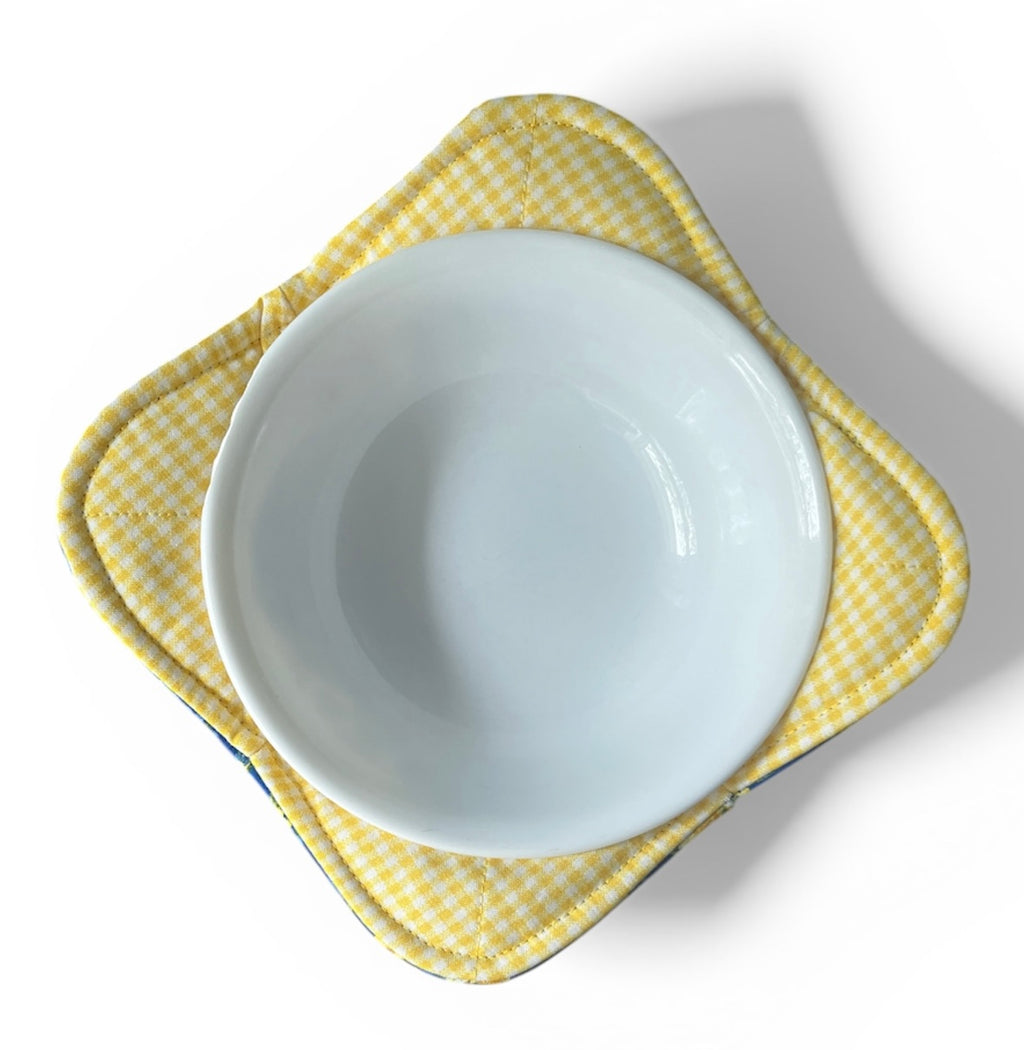 Reversible Bowl Cozy- Blue Floral