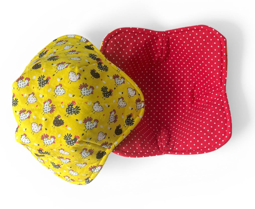 Reversible Bowl Cozy- Chickens