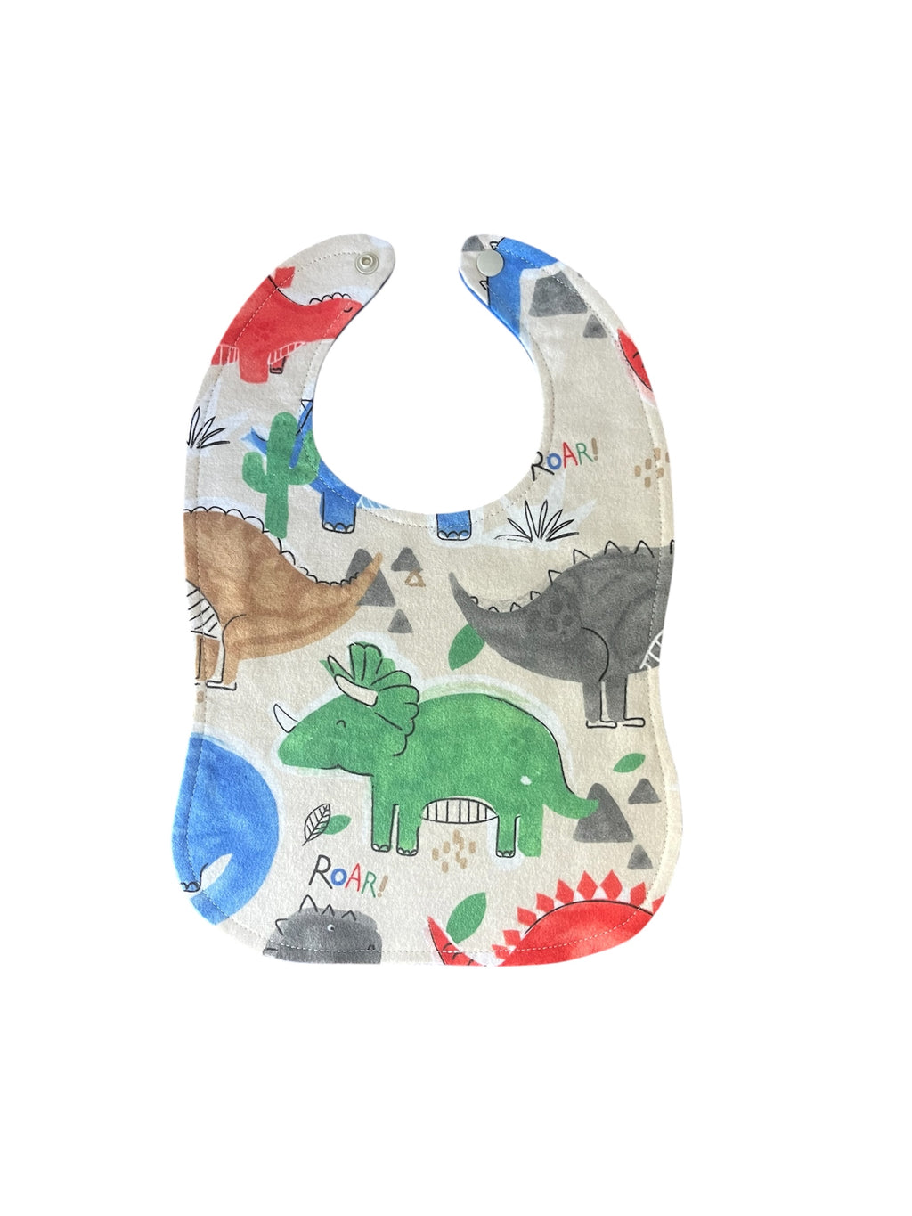 Reversible Baby Bib-Dinosaurs