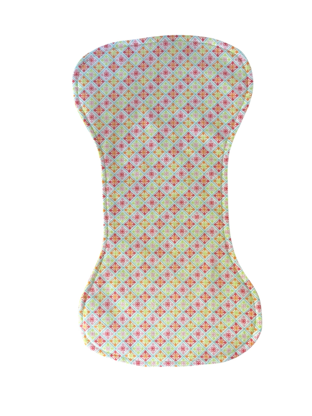 Reversible Contour Baby Burp Cloth- ABC Elephant