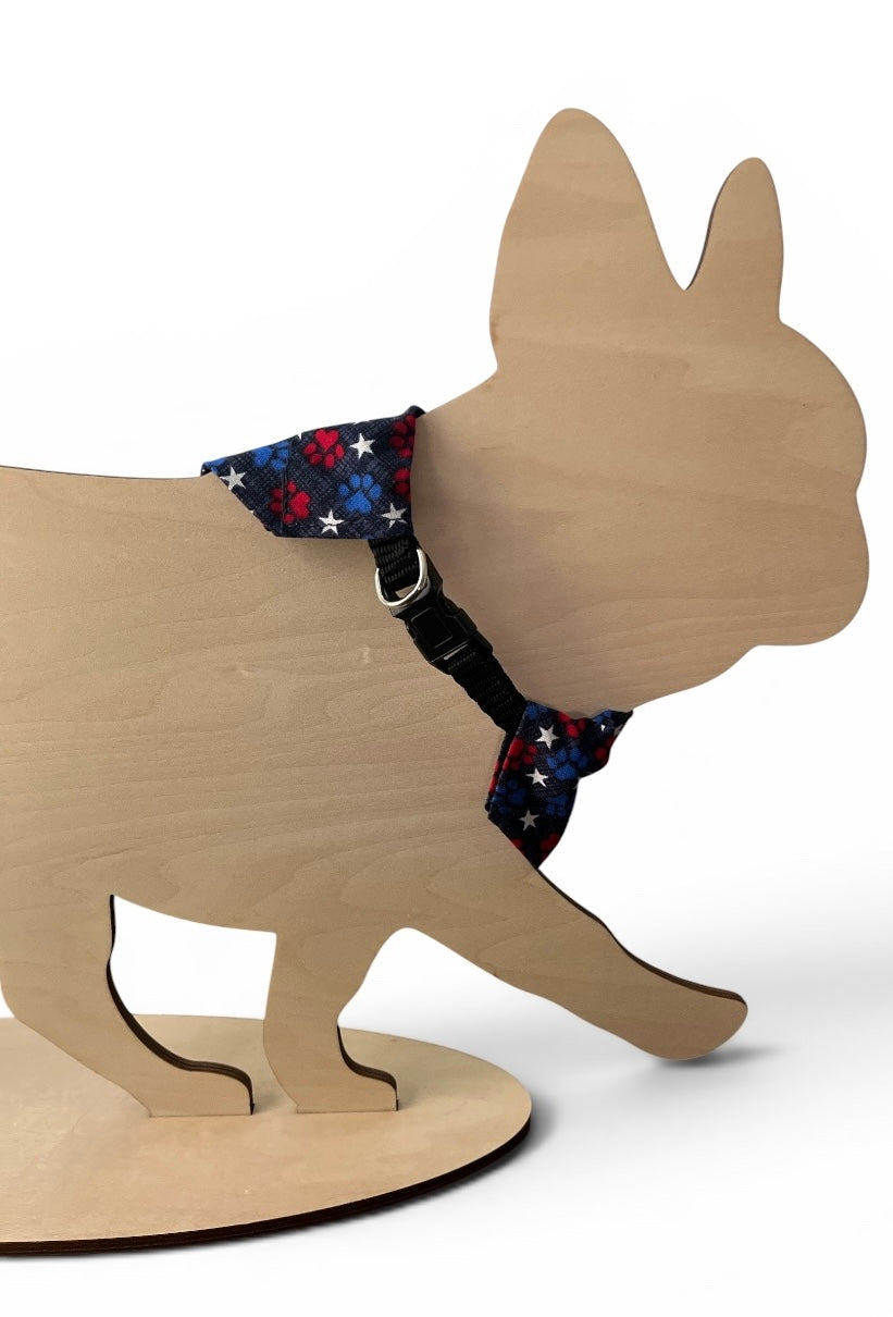 Over The Collar Dog Bandana, MEDIUM, Paws and Stars