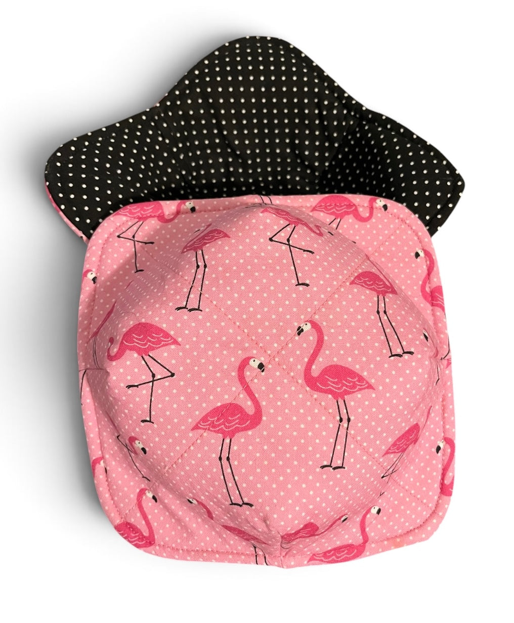 Reversible Bowl Cozy- Flamingos