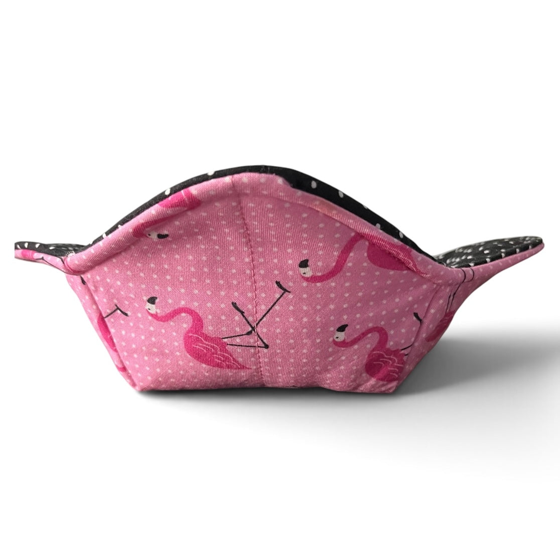 Reversible Bowl Cozy- Flamingos