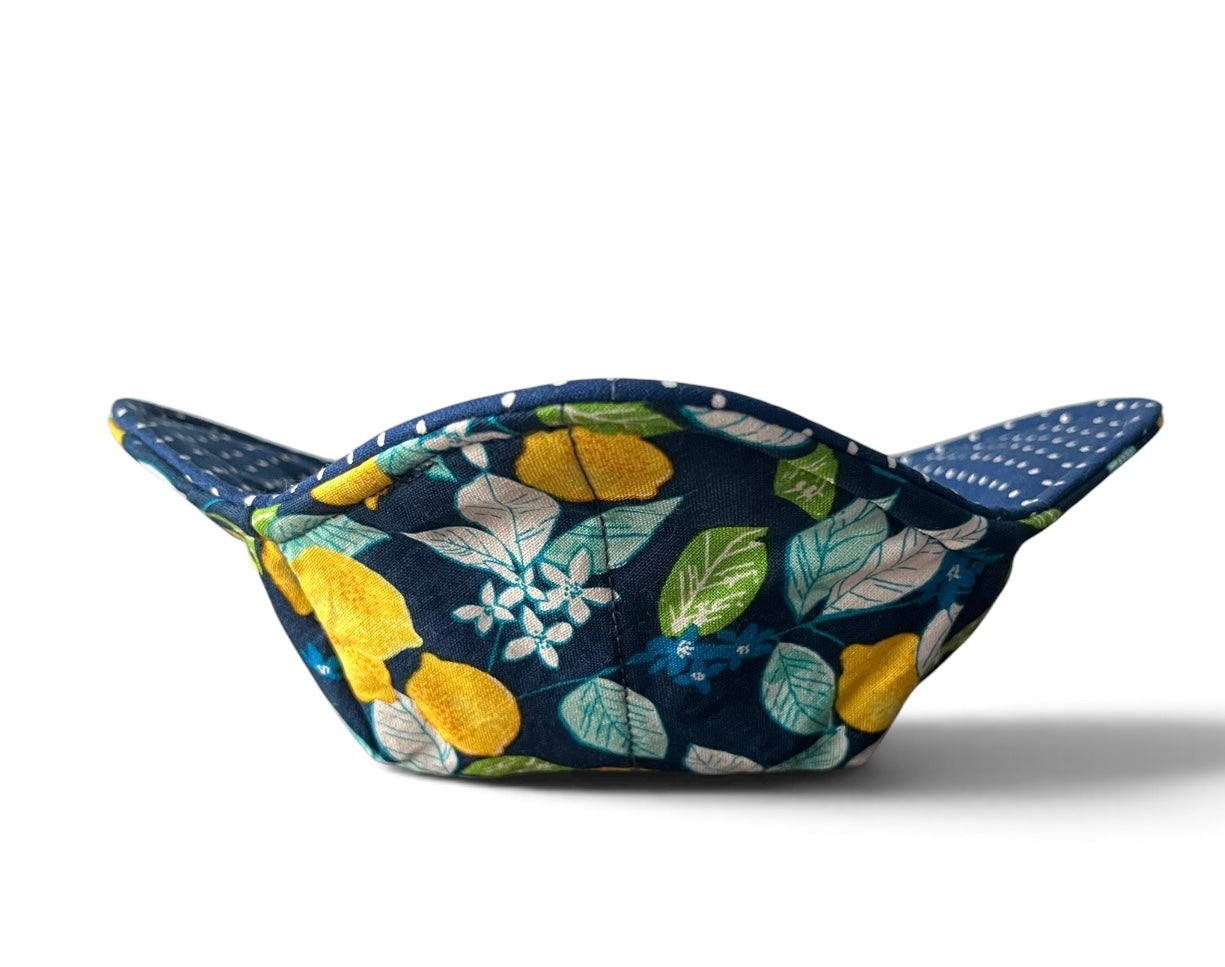 Reversible Bowl Cozy-Lemons/Flowers