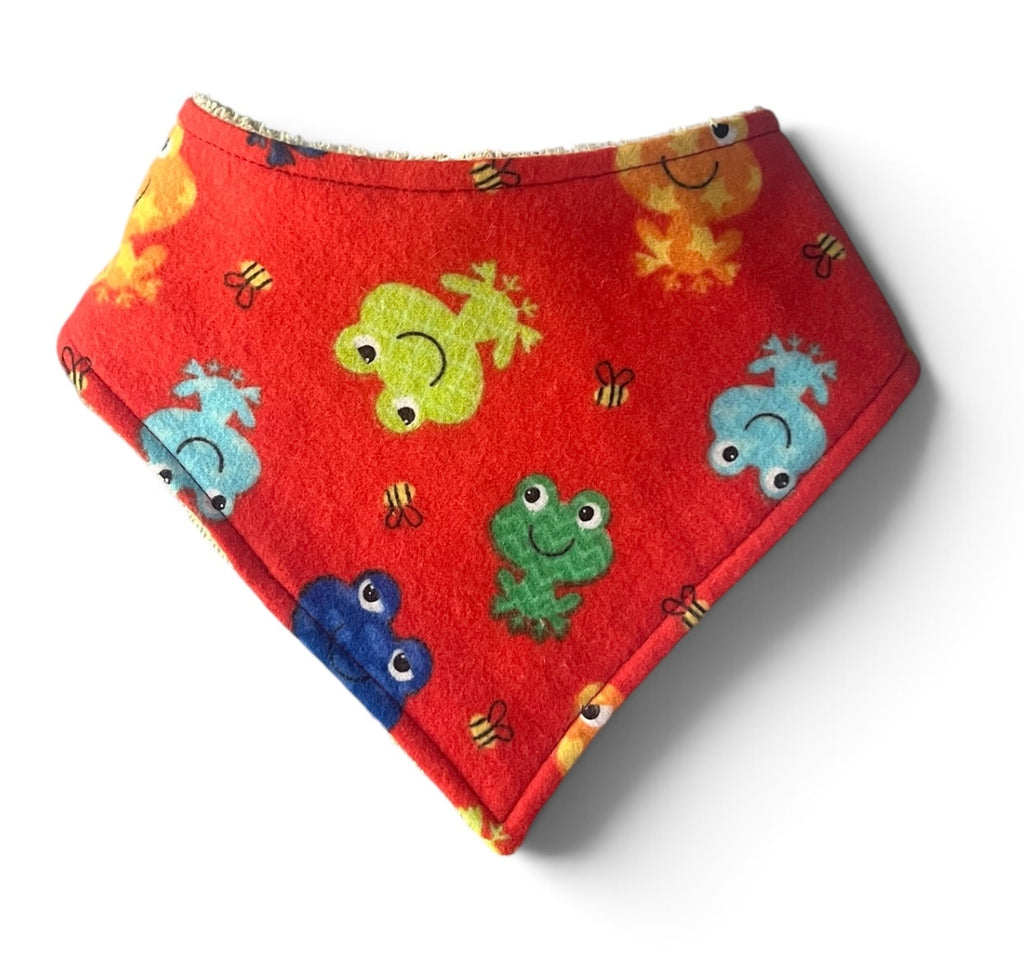 Dribble Bib- Red Frogs