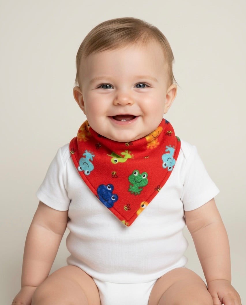 Dribble Bib- Red Frogs