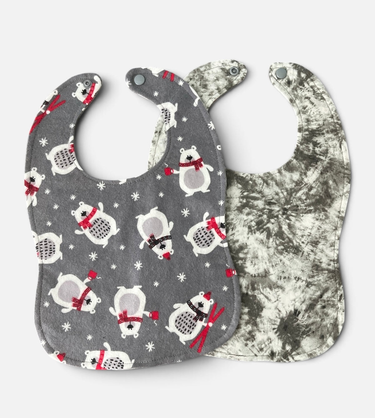Reversible Baby Bib- Polar Bears