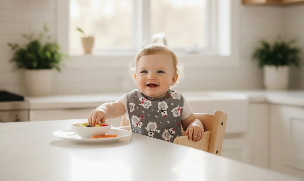 Reversible Baby Bib- Polar Bears