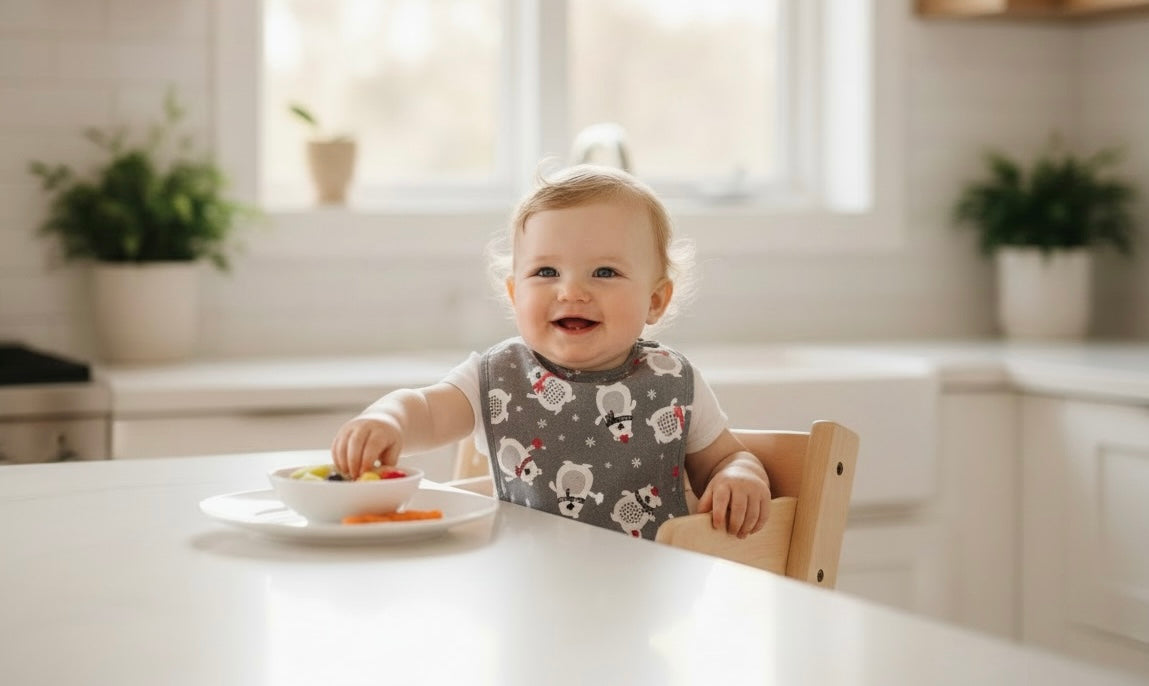 Reversible Baby Bib- Polar Bears